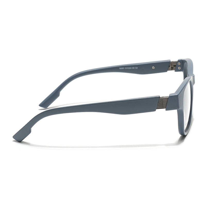 Voyage Grey Wayfarer Eyeglasses for Men & Women (52201FMG7685)
