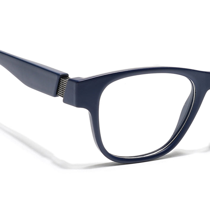 Voyage Blue Wayfarer Eyeglasses for Men & Women (52201FMG7686)