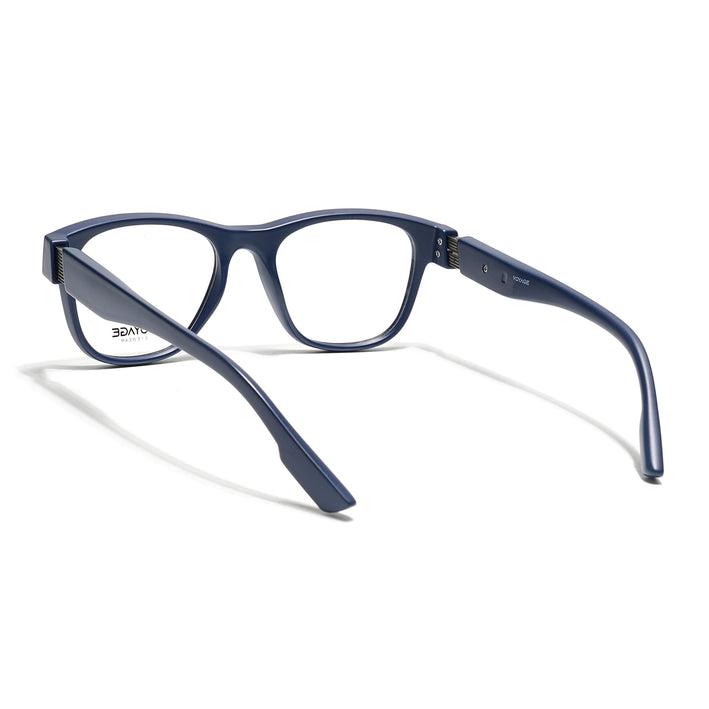 Voyage Blue Wayfarer Eyeglasses for Men & Women (52201FMG7686)