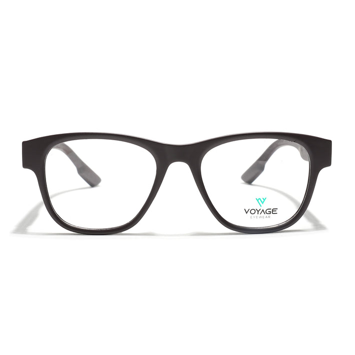 Voyage Brown Wayfarer Eyeglasses for Men & Women (52201FMG7687)