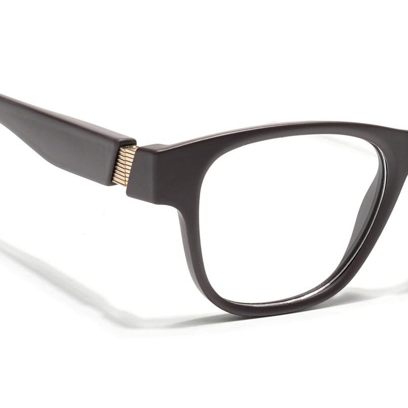 Voyage Brown Wayfarer Eyeglasses for Men & Women (52201FMG7687)
