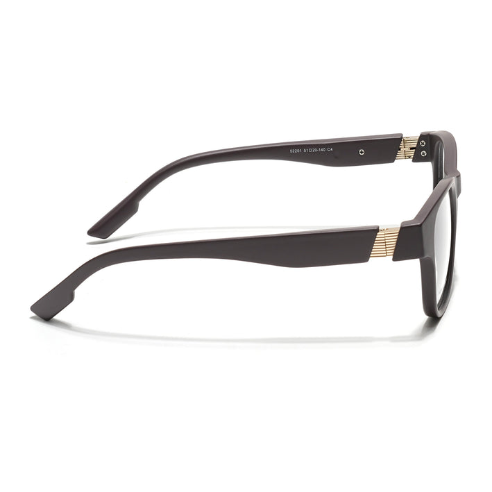 Voyage Brown Wayfarer Eyeglasses for Men & Women (52201FMG7687)