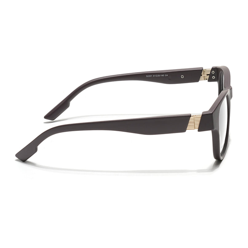 Voyage Brown Wayfarer Eyeglasses for Men & Women (52201FMG7687)