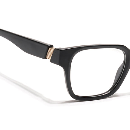 Voyage Black Wayfarer Eyeglasses for Men & Women (52202FMG7690)