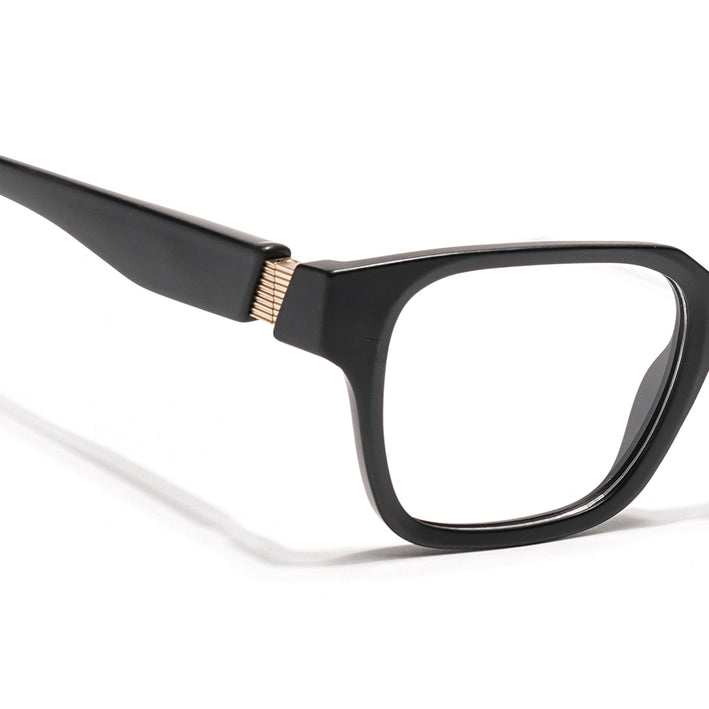 Voyage Black Wayfarer Eyeglasses for Men & Women (52202FMG7690)