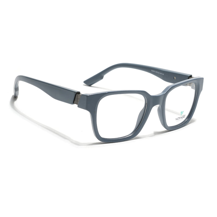 Voyage Grey Wayfarer Eyeglasses for Men & Women (52202FMG7691)