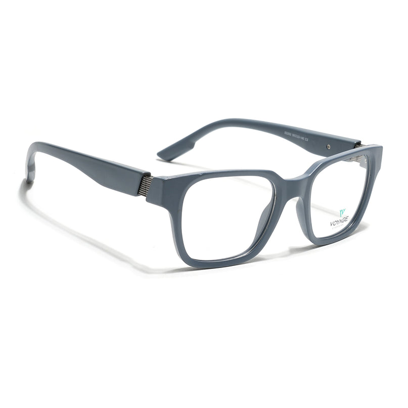 Voyage Grey Wayfarer Eyeglasses for Men & Women (52202FMG7691)