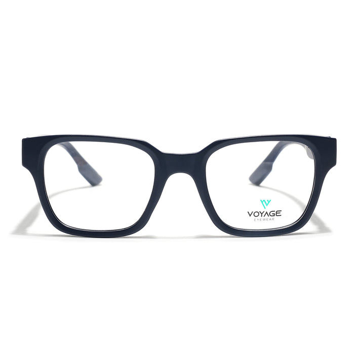 Voyage Blue Wayfarer Eyeglasses for Men & Women (52202FMG7692)