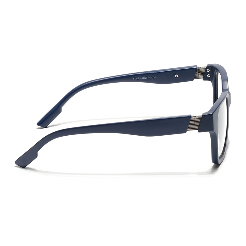 Voyage Blue Wayfarer Eyeglasses for Men & Women (52202FMG7692)