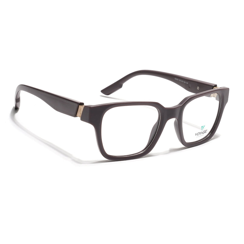 Voyage Brown Wayfarer Eyeglasses for Men & Women (52202FMG7693)