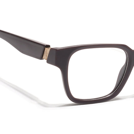 Voyage Brown Wayfarer Eyeglasses for Men & Women (52202FMG7693)