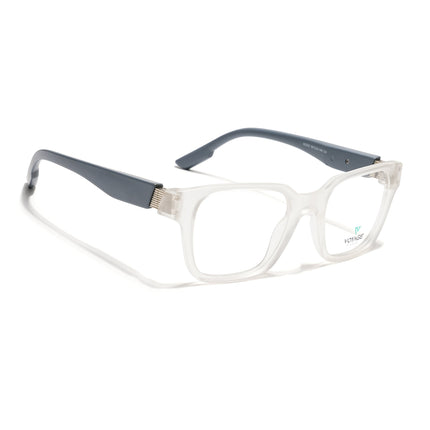 Voyage Matt Transparent Wayfarer Eyeglasses for Men & Women (52202FMG7695)