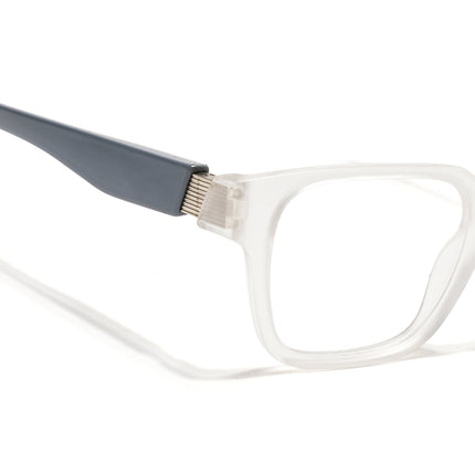 Voyage Matt Transparent Wayfarer Eyeglasses for Men & Women (52202FMG7695)