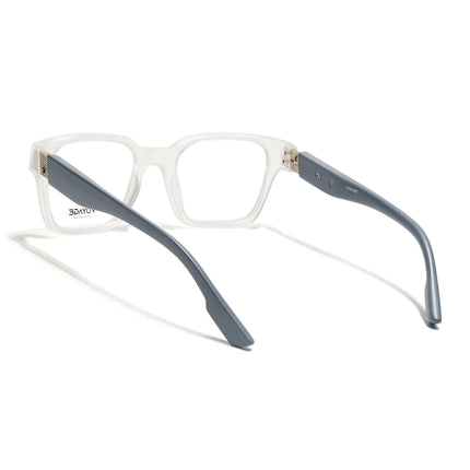 Voyage Matt Transparent Wayfarer Eyeglasses for Men & Women (52202FMG7695)