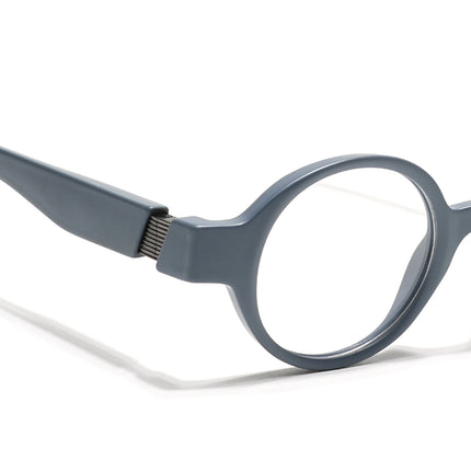 Voyage Grey Round Eyeglasses for Men & Women (52203FMG7697)