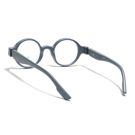 Voyage Grey Round Eyeglasses for Men & Women (52203FMG7697)