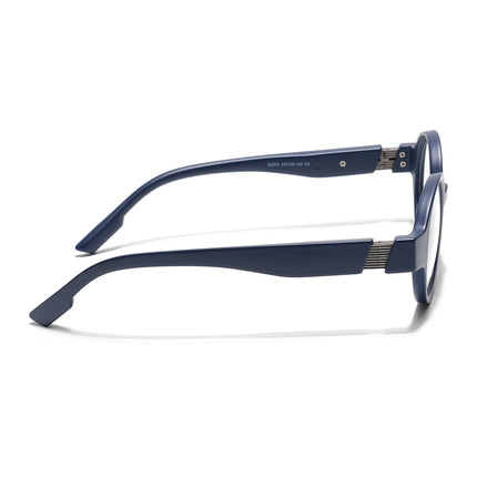 Voyage Blue Round Eyeglasses for Men & Women (52203FMG7698)