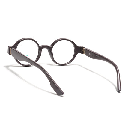 Voyage Brown Round Eyeglasses for Men & Women (52203FMG7699)