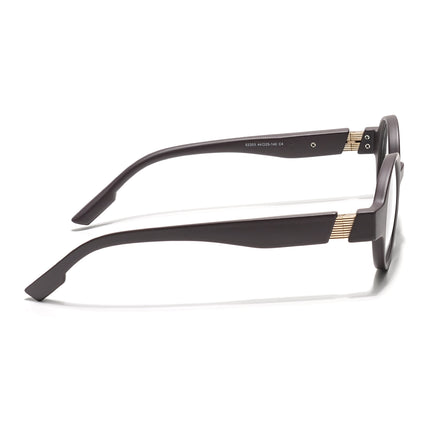 Voyage Brown Round Eyeglasses for Men & Women (52203FMG7699)
