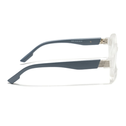 Voyage Matt Transparent Round Eyeglasses for Men & Women (52203FMG7701)