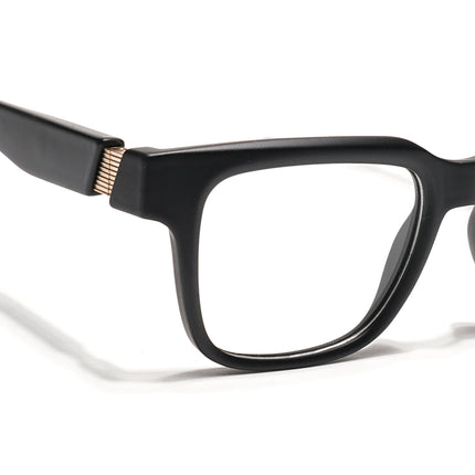 Voyage Black Wayfarer Eyeglasses for Men & Women (52204FMG7702)