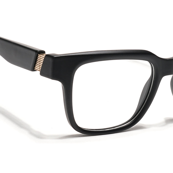 Voyage Black Wayfarer Eyeglasses for Men & Women (52204FMG7702)
