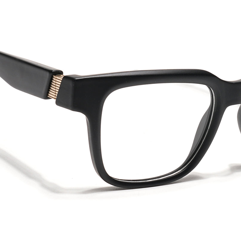 Voyage Black Wayfarer Eyeglasses for Men & Women (52204FMG7702)