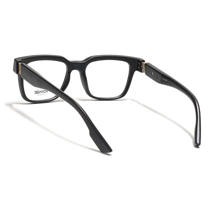 Voyage Black Wayfarer Eyeglasses for Men & Women (52204FMG7702)