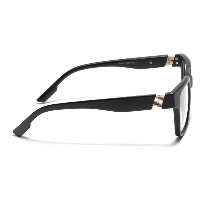 Voyage Black Wayfarer Eyeglasses for Men & Women (52204FMG7702)