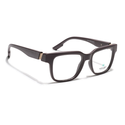 Voyage Brown Wayfarer Eyeglasses for Men & Women (52204FMG7705)