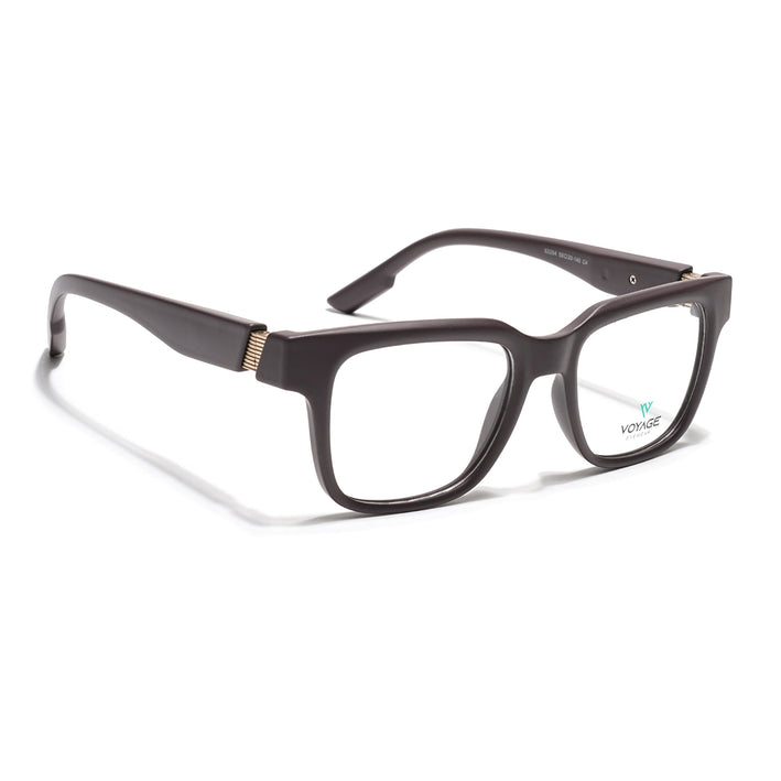 Voyage Brown Wayfarer Eyeglasses for Men & Women (52204FMG7705)