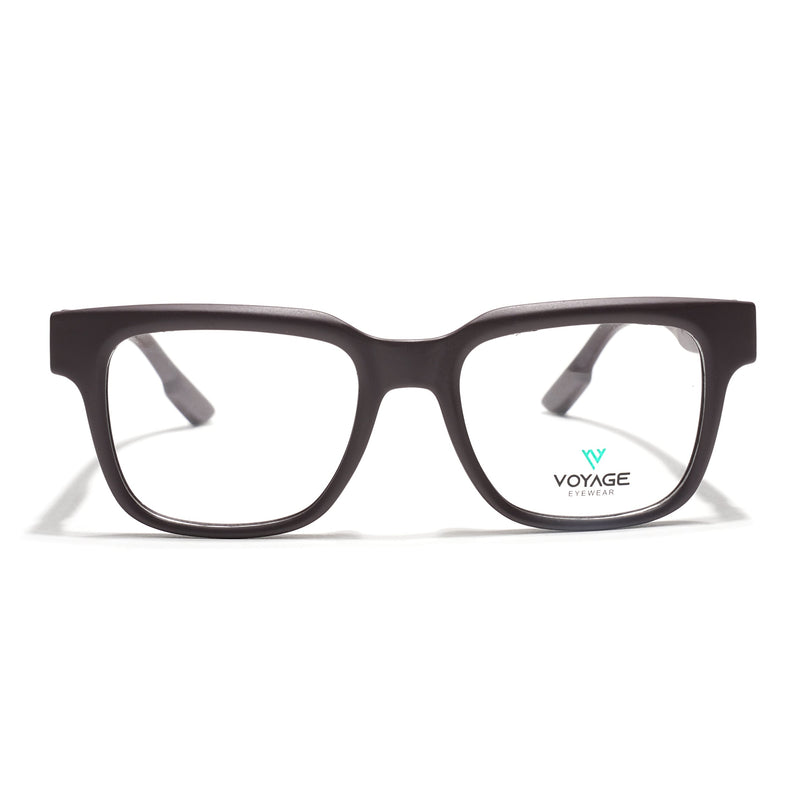 Voyage Brown Wayfarer Eyeglasses for Men & Women (52204FMG7705)