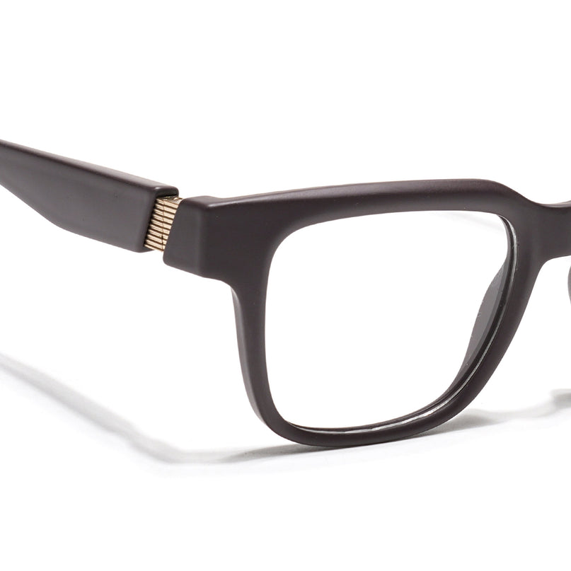 Voyage Brown Wayfarer Eyeglasses for Men & Women (52204FMG7705)