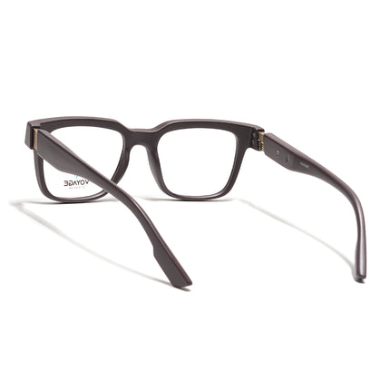 Voyage Brown Wayfarer Eyeglasses for Men & Women (52204FMG7705)