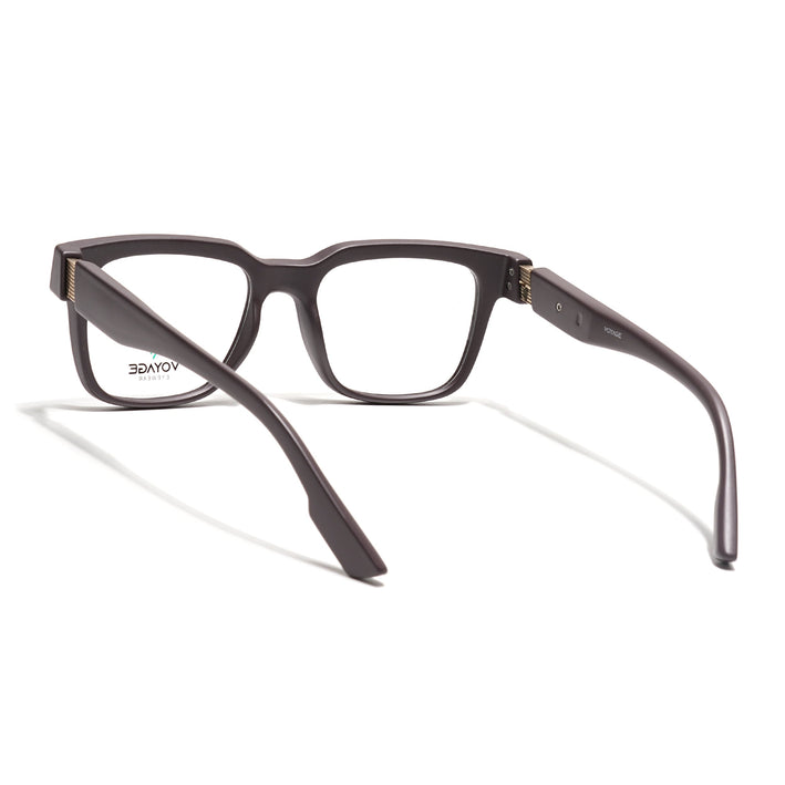 Voyage Brown Wayfarer Eyeglasses for Men & Women (52204FMG7705)