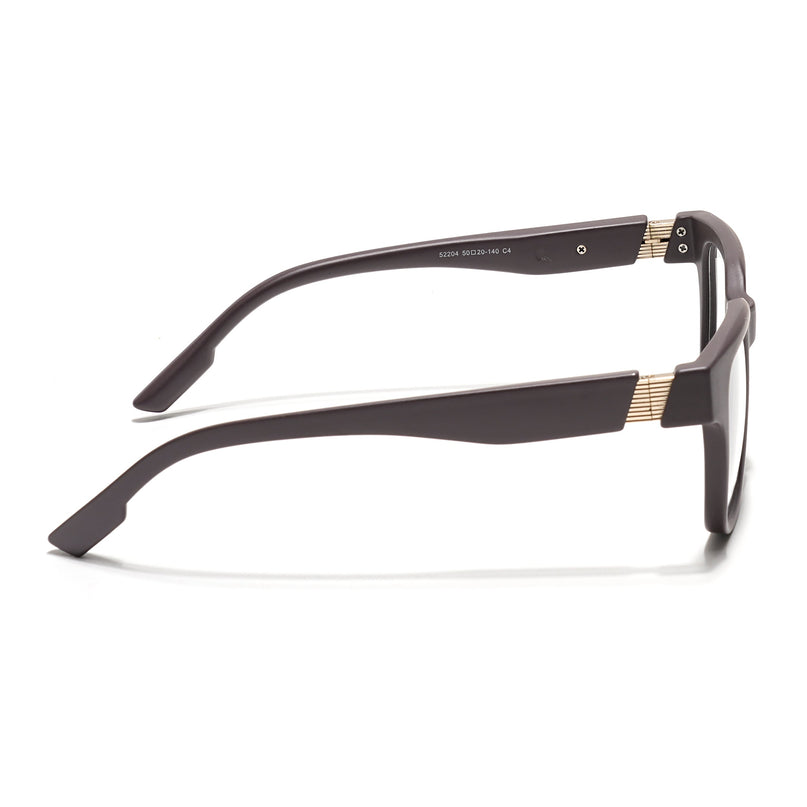 Voyage Brown Wayfarer Eyeglasses for Men & Women (52204FMG7705)