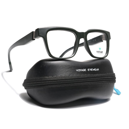 Voyage Green Wayfarer Eyeglasses for Men & Women (52204FMG7706)