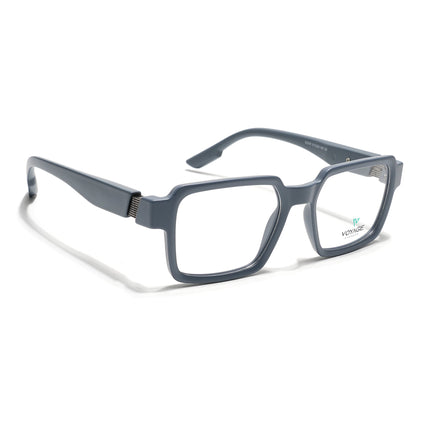 Voyage Grey Square Eyeglasses for Men & Women (52205FMG7709)