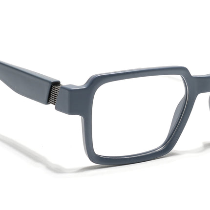 Voyage Grey Square Eyeglasses for Men & Women (52205FMG7709)