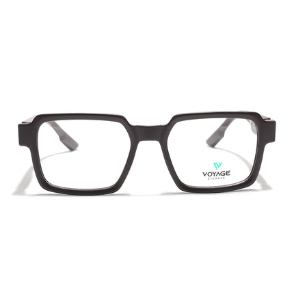 Voyage Brown Square Eyeglasses for Men & Women (52205FMG7711)
