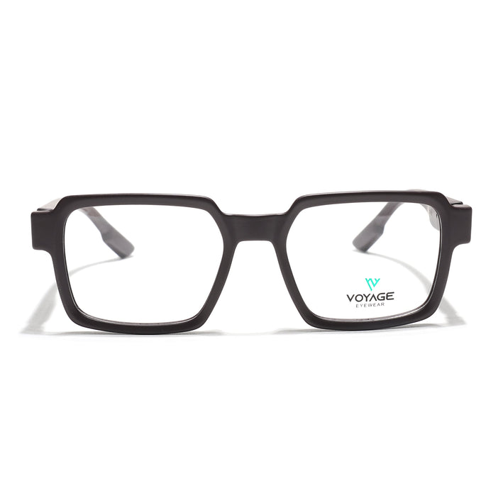 Voyage Brown Square Eyeglasses for Men & Women (52205FMG7711)