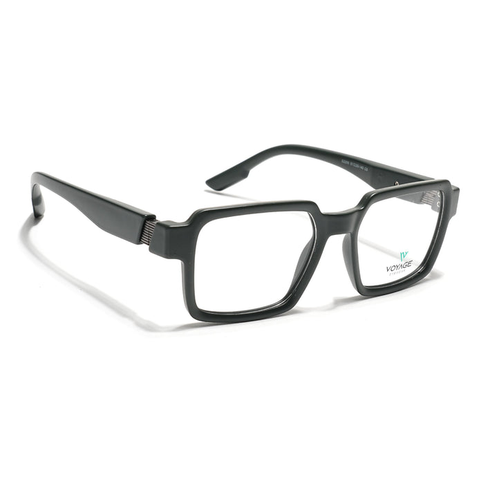 Voyage Green Square Eyeglasses for Men & Women (52205FMG7712)