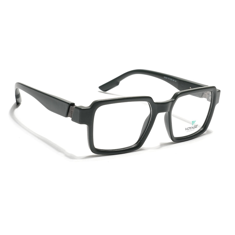 Voyage Green Square Eyeglasses for Men & Women (52205FMG7712)