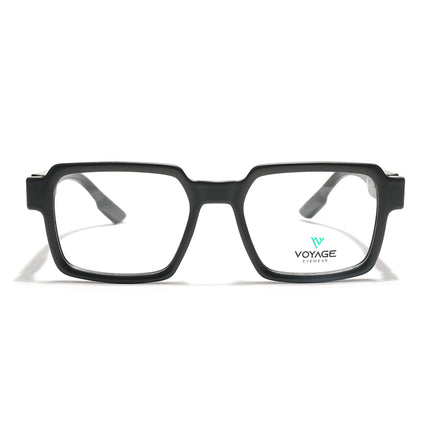 Voyage Green Square Eyeglasses for Men & Women (52205FMG7712)