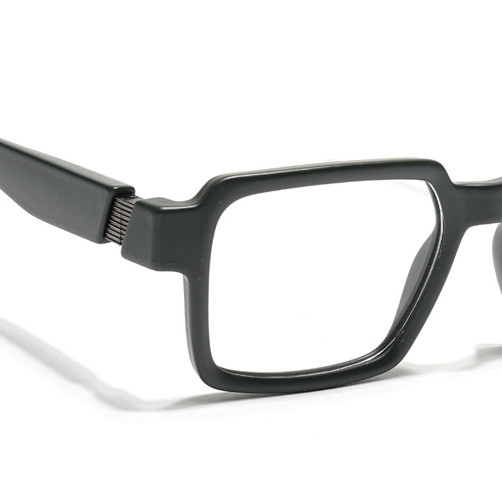 Voyage Green Square Eyeglasses for Men & Women (52205FMG7712)
