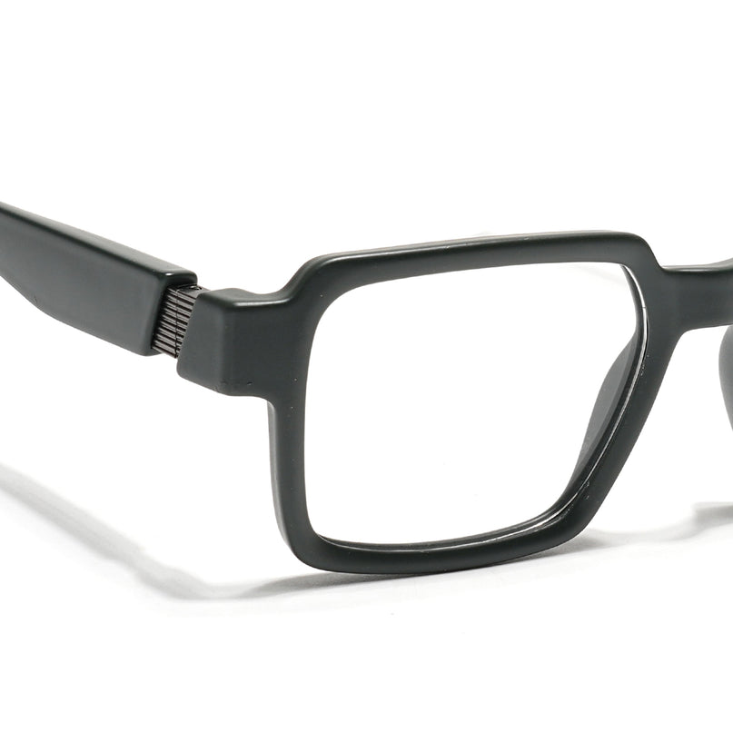Voyage Green Square Eyeglasses for Men & Women (52205FMG7712)