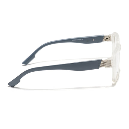 Voyage Matt Transparent Square Eyeglasses for Men & Women (52205FMG7713)