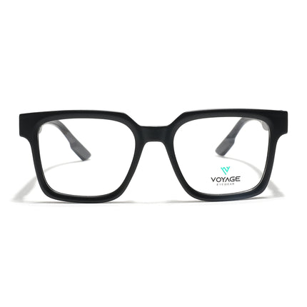 Voyage Black Wayfarer Eyeglasses for Men & Women (52206FMG7714)