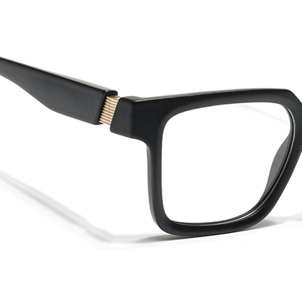 Voyage Black Wayfarer Eyeglasses for Men & Women (52206FMG7714)