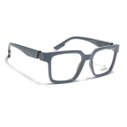Voyage Grey Wayfarer Eyeglasses for Men & Women (52206FMG7715)